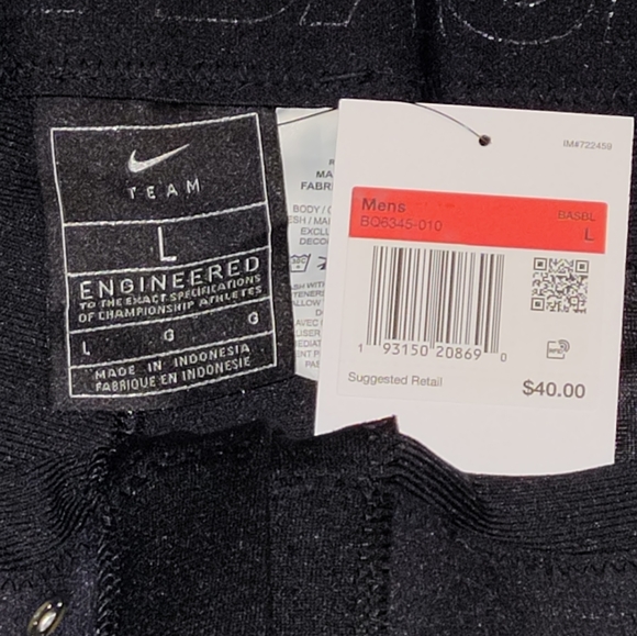 Nike Vapor Select Black Baseball Pants BQ6345 010 Men’s Size Medium or Large* - Picture 5 of 7
